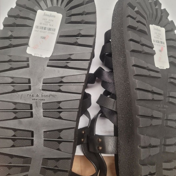 Women's Rag & Bone Woven Gladiator Sandal Black size 10 NWT - Picture 10 of 10